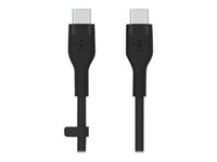 Belkin BOOST CHARGE - Câble USB - 24 pin USB-C (M) pour 24 pin USB-C (M) - USB 2.0 - 2 m - noir CAB009BT2MBK