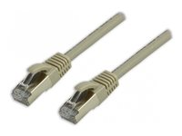 MCL - Câble réseau - RJ-45 (M) pour RJ-45 (M) - 15 m - 6 mm - SFTP - CAT 8.1 - sans halogène, sans crochet - gris IC5M99AZZZZ08SH15