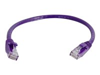 C2G Cat6 Booted Unshielded (UTP) Network Patch Cable - Cordon de raccordement - RJ-45 (M) pour RJ-45 (M) - 3 m - UTP - CAT 6 - moulé, sans crochet, bloqué - violet 83634