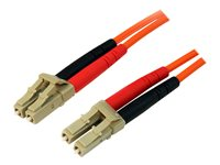 StarTech.com 3m Fiber Optic Cable - Multimode Duplex 50/125 - LSZH - LC/LC - OM2 - LC to LC Fiber Patch Cable - Câble réseau - LC multi-mode (M) pour LC multi-mode (M) - 3 m - fibre optique - duplex - 50 / 125 microns - pour P/N: GLCLHSMDSTTA, GLCSXMMDST, GLCSXMMDSTT, JD118BST, MASFP1GBSXST, SFP100BFXST 50FIBLCLC3