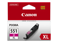 Canon CLI-551M XL - À rendement élevé - magenta - originale - réservoir d'encre - pour PIXMA iP8750, iX6850, MG5550, MG5650, MG5655, MG6450, MG6650, MG7150, MG7550, MX725, MX925 6445B001