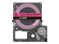 Epson LabelWorks LK-4PBF - Noir sur fluorescent - Rouleau (1,2 cm x 5 m) 1 cassette(s) boîte de suspension - cartouche de bande - pour LabelWorks LW-C410, LW-C610 C53S672100