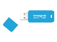 Integral Neon - Clé USB - 128 Go - USB 2.0 - bleu fluorescent INFD128GBNEONB