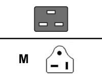 Cisco - Câble d'alimentation - IEC 60320 C19 pour NEMA 5-20 (M) - CA 110 V - 4.3 m - Amérique du Nord - pour P/N: PWR-C45-1400AC, PWR-C45-1400AC/2, PWR-C45-1400AC=, PWR-C45-1400AC-RF CAB-US520-C19-US=