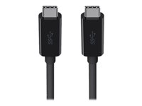 Belkin Monitor Cable with 4K Audio/Video Support - Câble USB - 24 pin USB-C (M) pour 24 pin USB-C (M) - 2 m - support 4K - noir F2CU049BT2M-BLK
