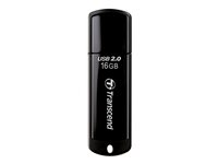 Transcend JetFlash 350 - Clé USB - 16 Go - USB 2.0 - noir TS16GJF350
