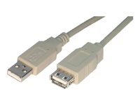 MCL - Rallonge de câble USB - USB (F) pour USB (M) - USB 2.0 - 2 m MC922AMFGE-2M