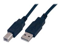 MCL - Câble USB - USB (M) pour USB type B (M) - USB 2.0 - 3 m - noir MC922AB-3M/N