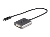 StarTech.com Adaptateur USB C vers DVI - Adaptateur Dongle USB-C vers DVI-D 1920x1200p - USB Type C vers Écrans/Affichages DVI - Convertisseur Graphique - Compatible Thunderbolt 3 (CDP2DVIEC) - Adaptateur vidéo - liaison simple - 24 pin USB-C (M) pour DVI-I (F) - Thunderbolt 3 - 38 cm - support 1200p - noir - pour P/N: DVIIDMM10, DVIIDMM15, DVIIDMM20, DVIIDMM6, TB4CDOCK CDP2DVIEC