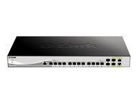 D-Link DXS 1210-16TC - Commutateur - intelligent - 12 x 10GBase-T + 2 x SFP+ + 2 x combo 10 gigabits SFP+ - de bureau, Montable sur rack DXS-1210-16TC/E