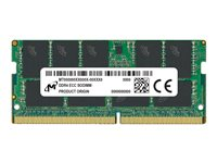 Micron - DDR4 - module - 16 Go - SO DIMM 260 broches - 3200 MHz / PC4-25600 - CL22 - 1.2 V - mémoire sans tampon - ECC MTA9ASF2G72HZ-3G2F1R