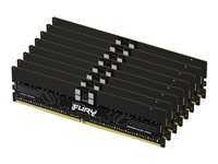 Kingston FURY Renegade Pro - DDR5 - kit - 256 Go: 8 x 32 Go - DIMM 288 broches - 6000 MHz / PC5-48000 - CL32 - 1.35 V - mémoire enregistré - on-die ECC - noir KF560R32RBEK8-256
