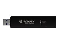 IronKey D300S - Clé USB - chiffré - 4 Go - USB 3.1 Gen 1 - FIPS 140-2 Level 3 - Conformité TAA IKD300S/4GB