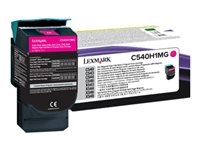 Lexmark - À rendement élevé - magenta - original - cartouche de toner LCCP, LRP - pour Lexmark C540, C543, C544, C546, X543, X544, X546, X548 C540H1MG