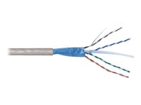 MCL - Câble en vrac - 305 m - paire torsadée écrantée (F/UTP) - CAT 6 - bloqué - gris C6PBT/305