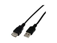 MCL Samar - Rallonge de câble USB - USB (M) pour USB (F) - 5 m - noir MC922AMF-5M/N