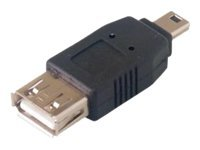 MCL - Adaptateur USB - mini USB type B (M) pour USB (F) USB-AF/MU5M