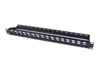 Uniformatic - Tableau de connexions - CAT 6a - FTP - RJ-45 X 16 - noir - 1U - 19" 27263