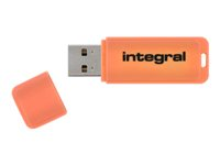Integral Neon - Clé USB - 64 Go - USB 2.0 - orange INFD64GBNEONOR