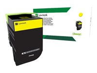 Lexmark 802XY - À rendement extrêmement élevé - jaune - original - cartouche de toner LCCP, LRP - pour Lexmark CX510de, CX510de Statoil, CX510dhe, CX510dthe 80C2XY0